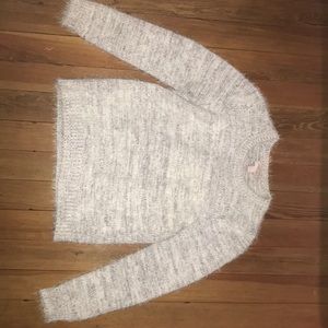Fuzzy light gray sweater